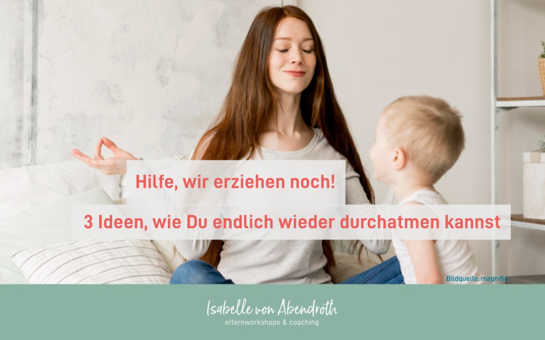 Hilfe, wir erziehen noch! Und wie Du endlich wieder durchatmen kannst